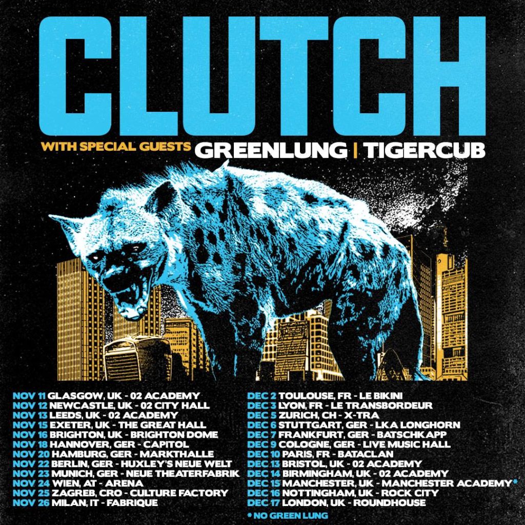 clutch tour setlist