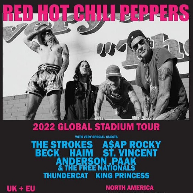 red hot chili peppers tour setlist london 2022