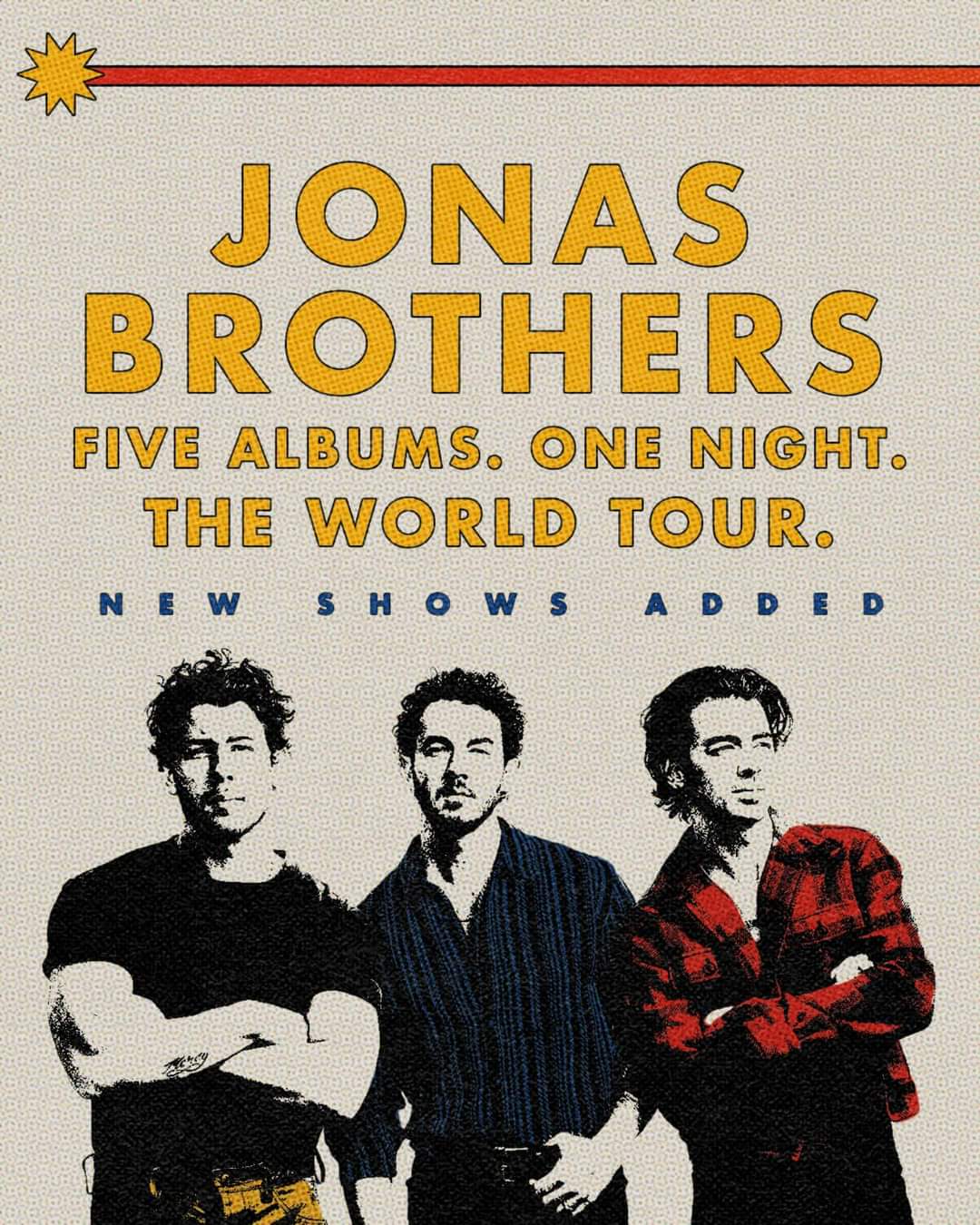 JONAS BROTHERS Five Albums. One Night. The World Tour. 2023-24 Setlist ...