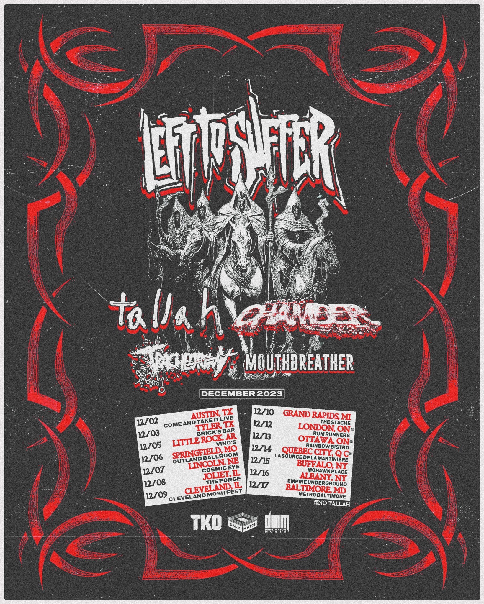 left to suffer tour dates