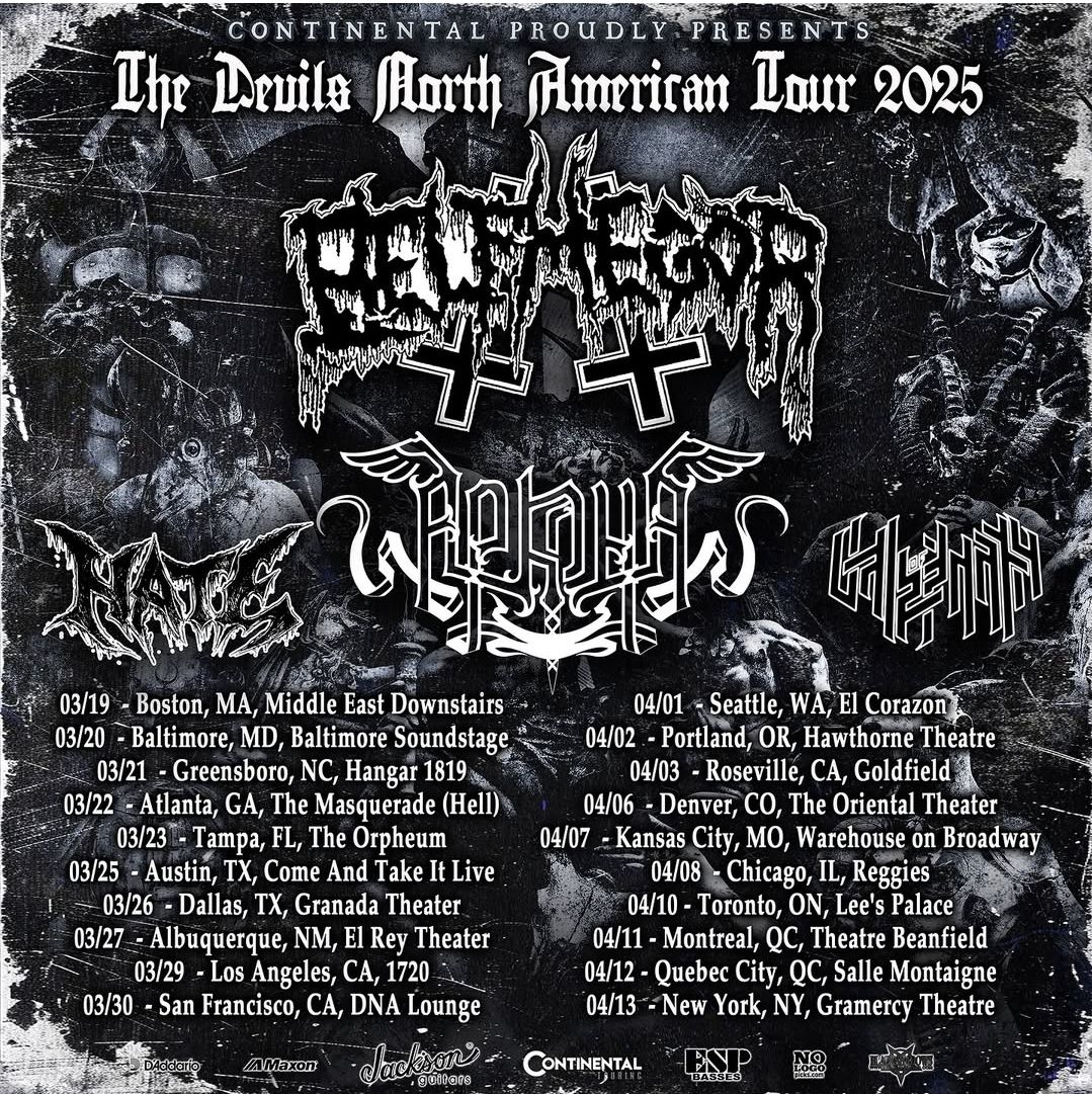 BELPHEGOR The Devils North American Tour 2025 Setlist Playlist