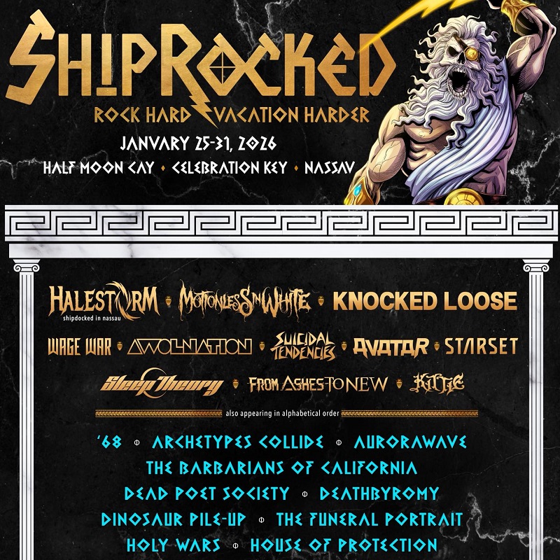 SHIPROCKED CRUISE 2026 COMPLETE SETLIST PLAYLIST