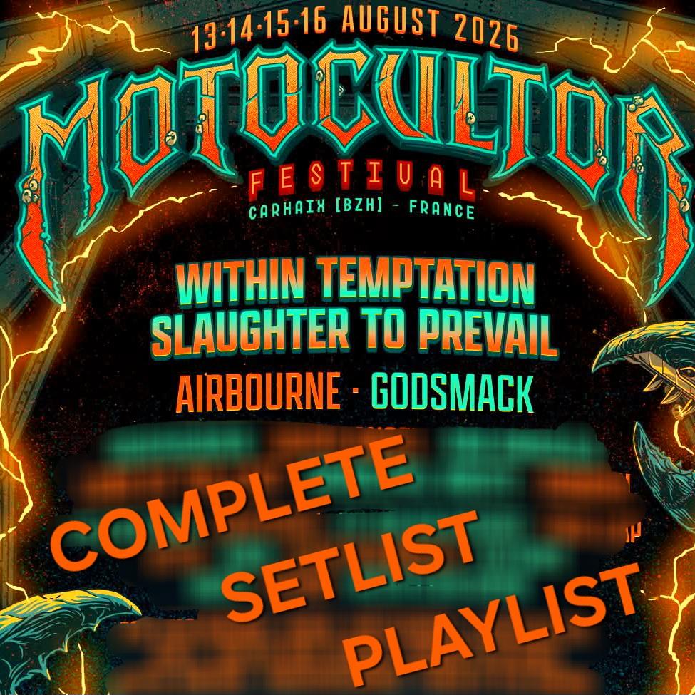 MOTOCULTOR FESTIVAL 2026 COMPLETE SETLIST PLAYLIST