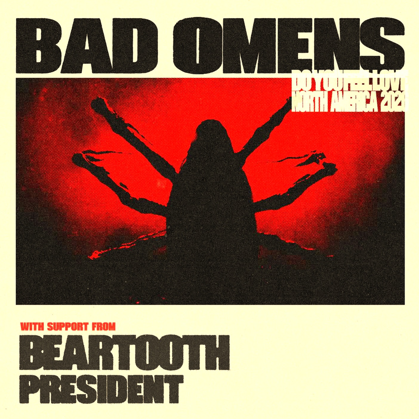 BAD OMENS / BEARTOOTH Do You Feel Love N. American Tour 2026 Setlist Playlist