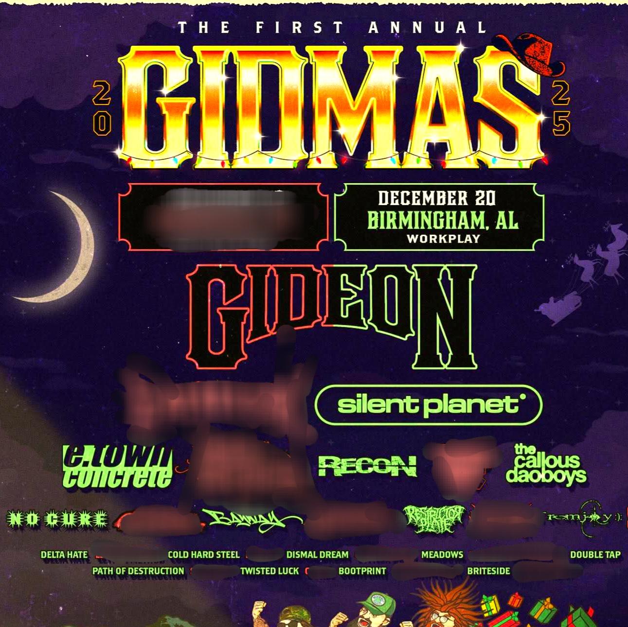 GIDMAS 2025 BIRMINGHAM SETLIST PLAYLIST