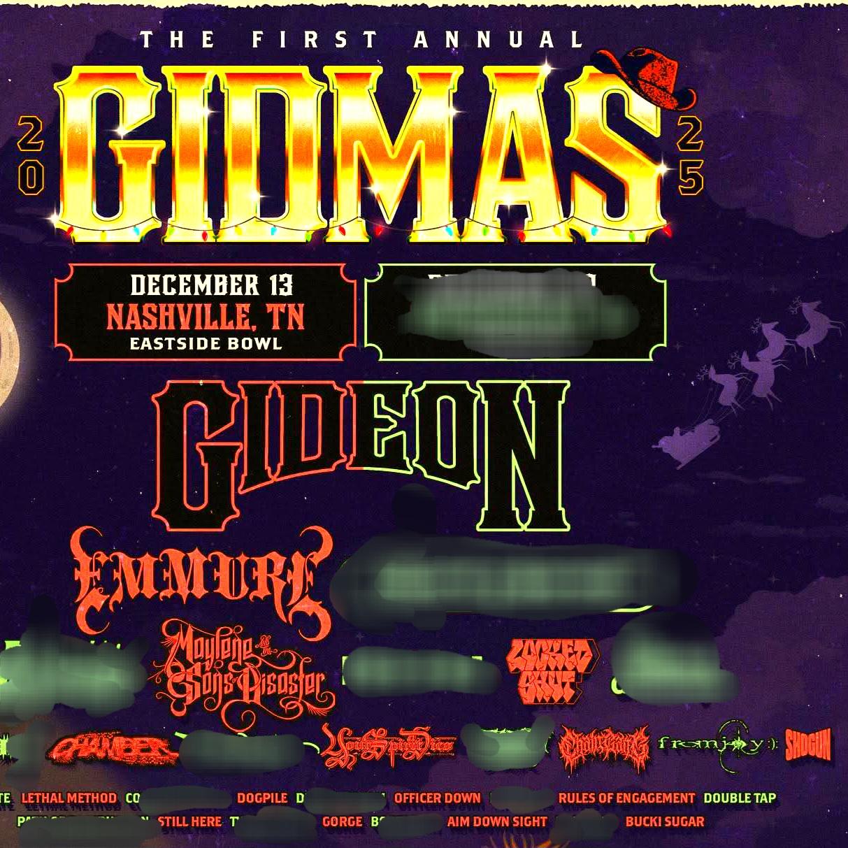 GIDMAS 2025 NASHVILLE SETLIST PLAYLIST