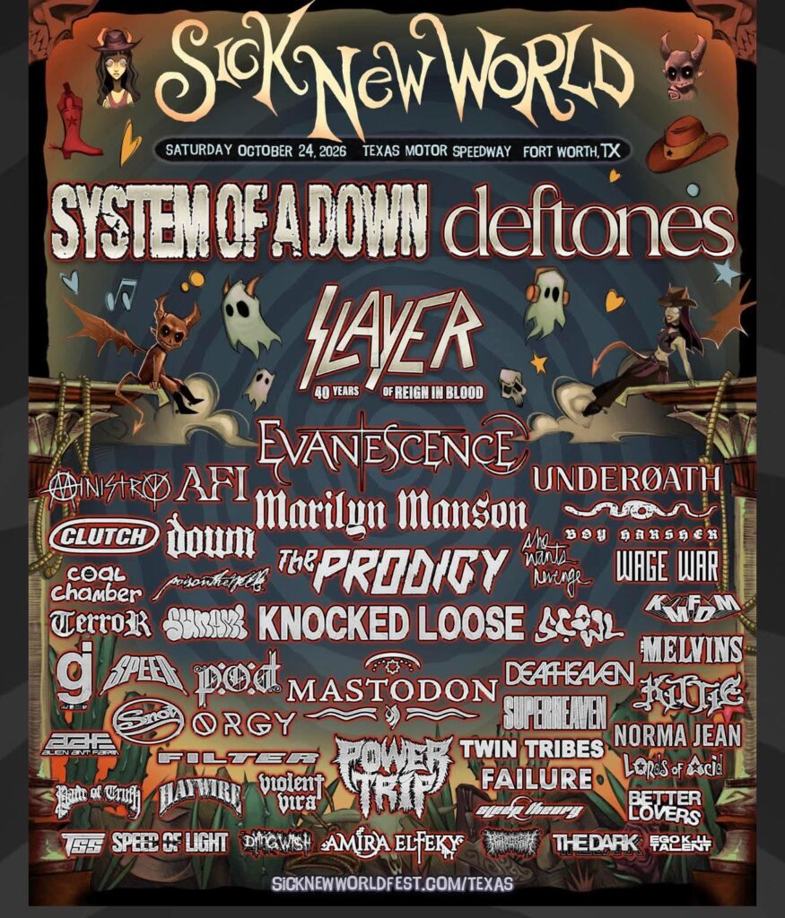 SICK NEW WORLD Texas 2026 COMPLETE SETLIST PLAYLIST